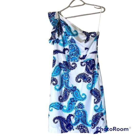 Tahari Arthur Levine One Shoulder Sundress Size 4 - Picture 1 of 6